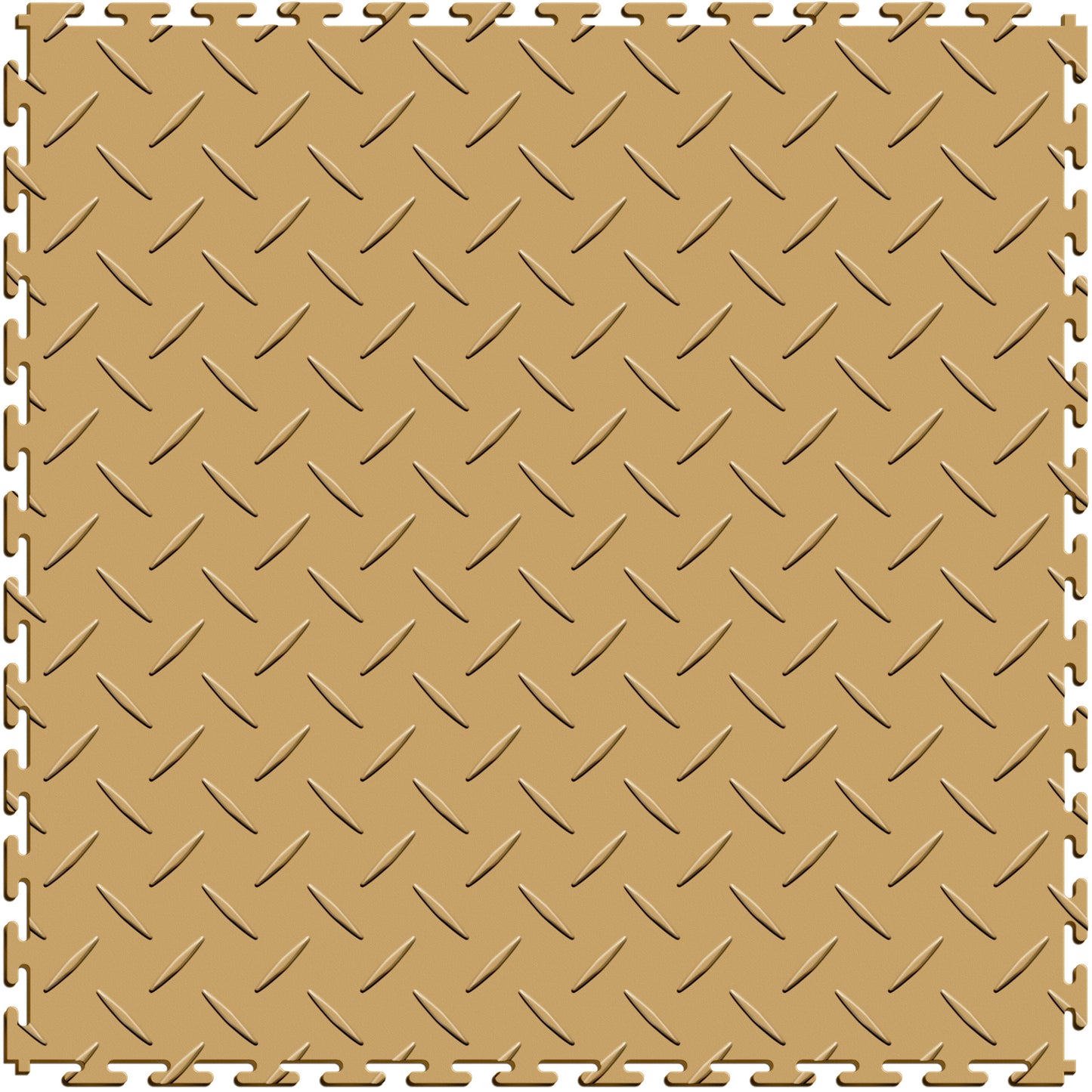 Beige Diamond Plate Tile Case