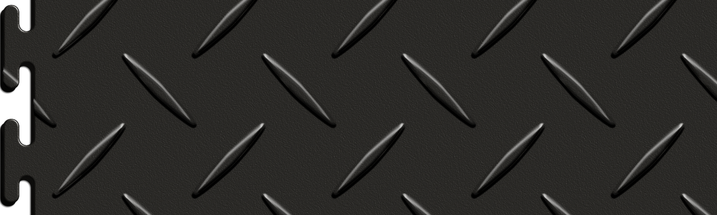 Black Diamond Plate Tile Sample