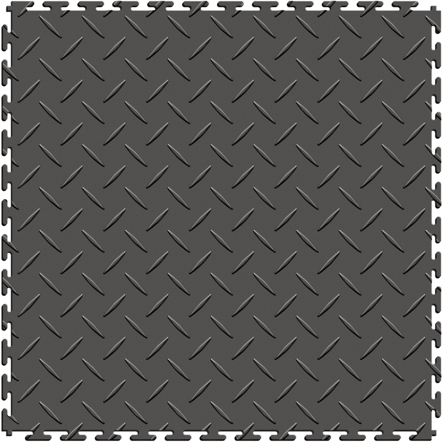 Dark Gray Diamond Plate Tile Case