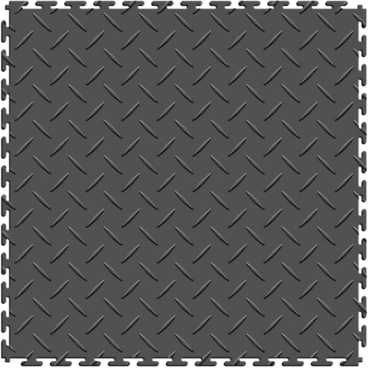 Dark Gray Diamond Plate Tile Case