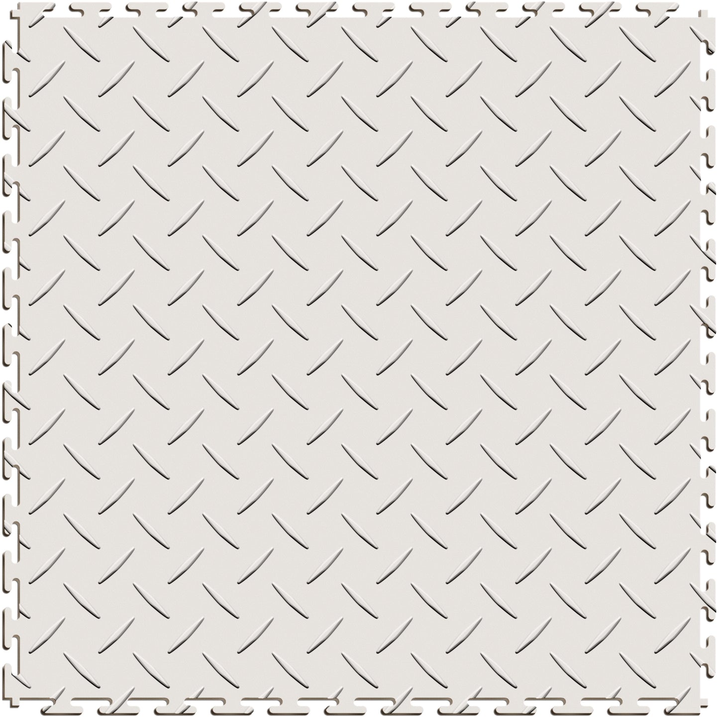 White Diamond Plate Tile Case