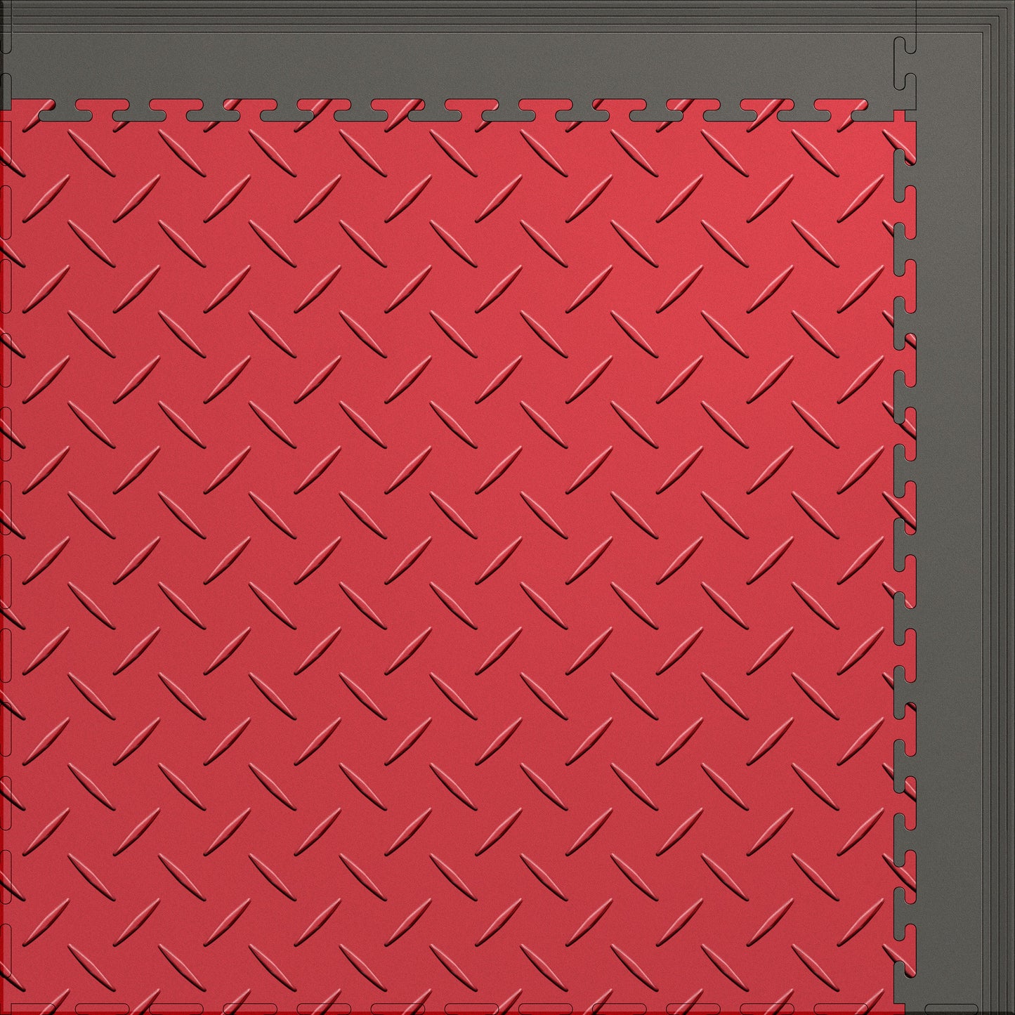 Large Color Diamond Plate Gym & Floor Mat 5x4 (20 Tiles 64.65 sq. ft.)