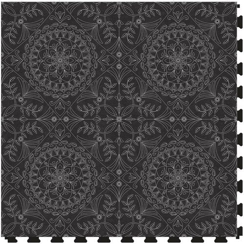 Medallion Black Luxury Tile Sample