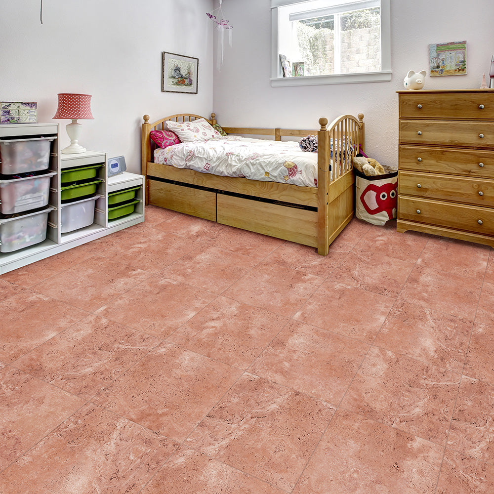 Closeout Travertine Rose Luxury Vinyl Case