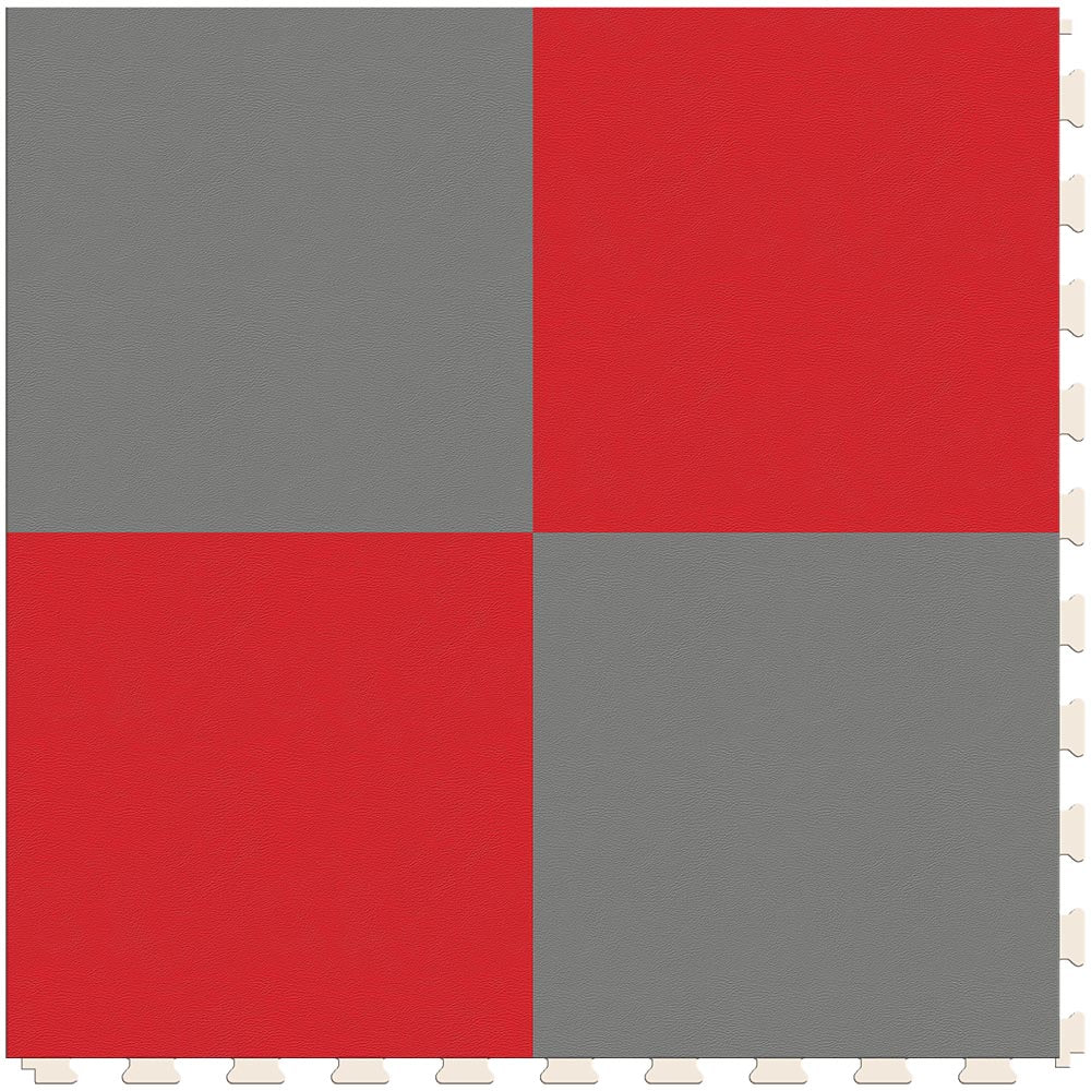 Silver & Red Luxury Tile Case