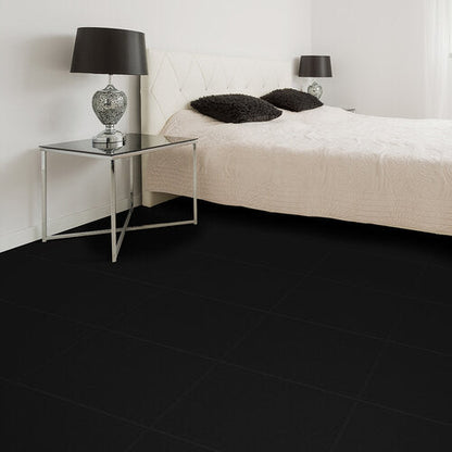 Black Leather Tile Sample