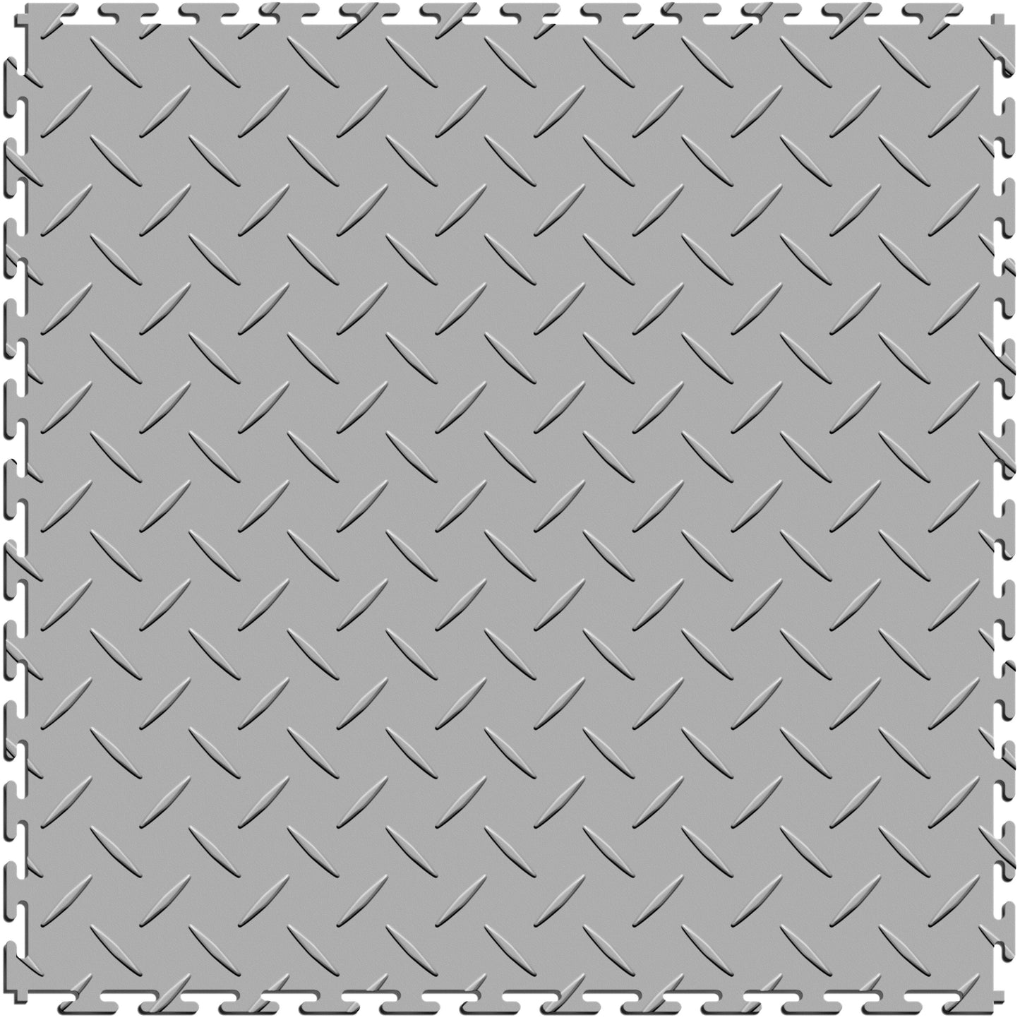 Light Gray Diamond Plate Tile Case