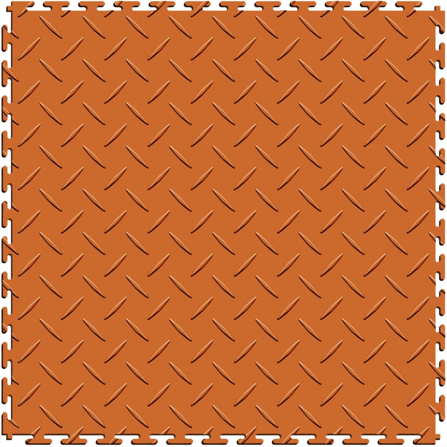 Orange Diamond Plate Tile Case