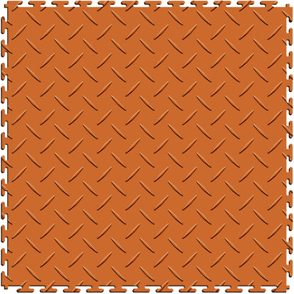 Orange Diamond Plate Tile Case