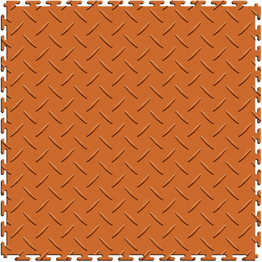 Orange Diamond Plate Tile Case