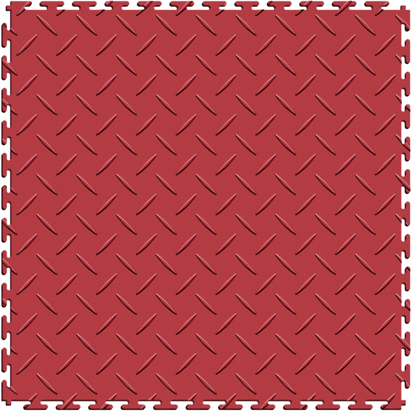 Red Diamond Plate Tile Case