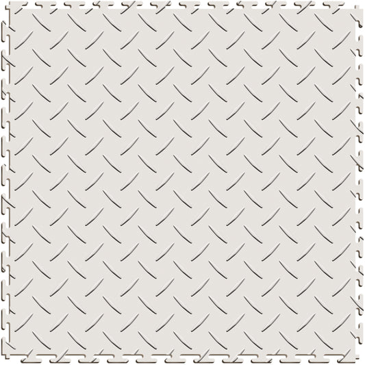 White Diamond Plate Tile Case