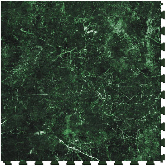 Closeout Emerald Green Marble Luxury Vinyl Tile