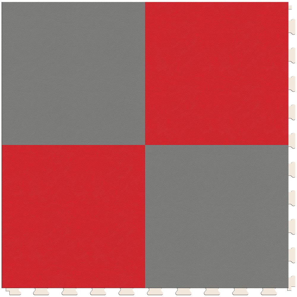 Silver & Red Luxury Tile Sample