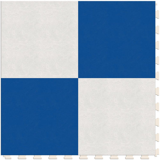 White & Blue Luxury Tile Case